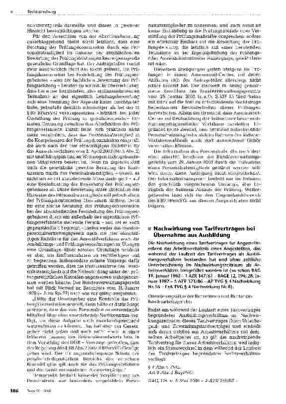 Vorschauseite 6: ZUM PERSONALVERTRETUNGSRECHTAusschluss einer Personalratsbeteiligung