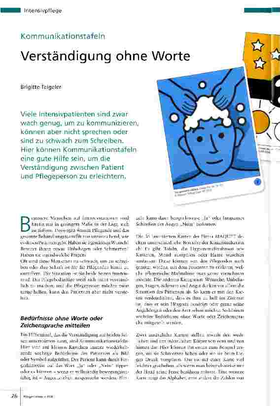 Vorschauseite 1: Kommunikationstafeln Verständigung