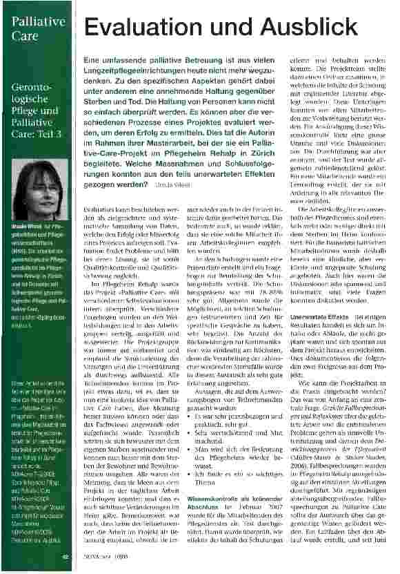 Vorschauseite 1: Evaluation und Ausblick