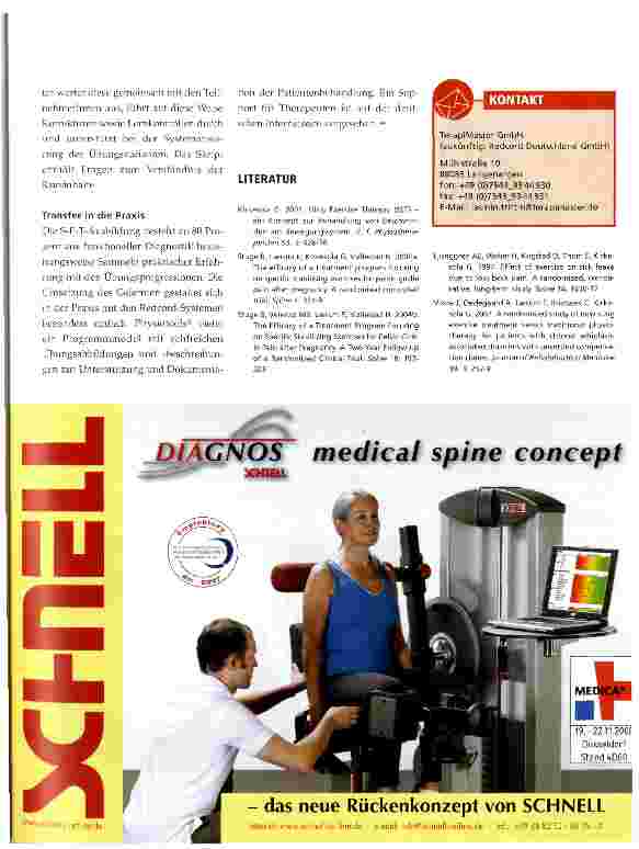 Vorschauseite 4: S-E-T®- Sling-Exercise-Therapie Konzepte stellen sich vor - auf der Basis des pt Konzepte-Fragebogen
