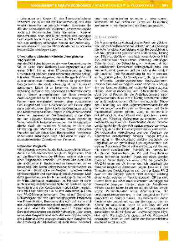 Vorschauseite 4: Personalzuweisung mit Hilfe von Leistungsdichtemessung in der Anästhesie