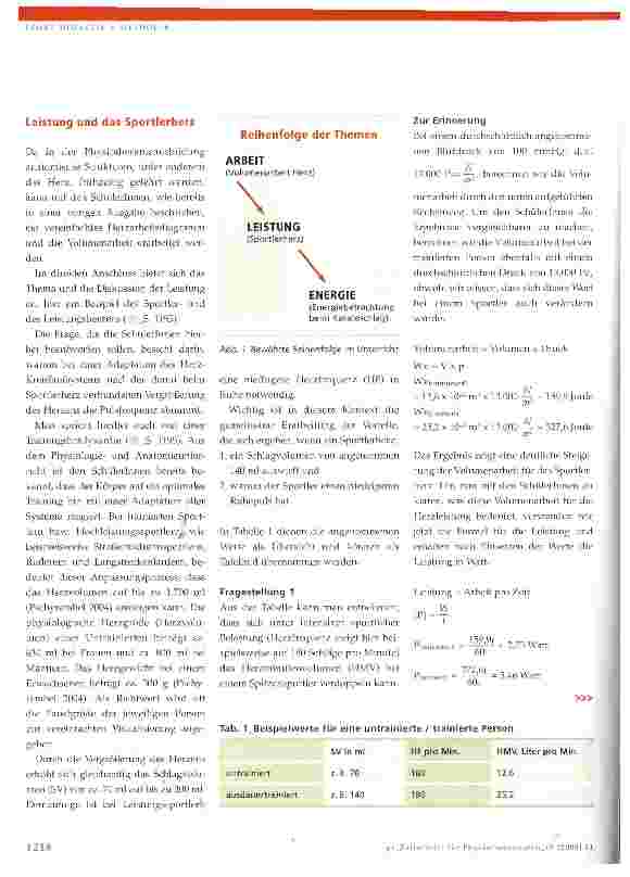 Vorschauseite 3: Die physikalischen Eigenschaften des Sportlerherzens
