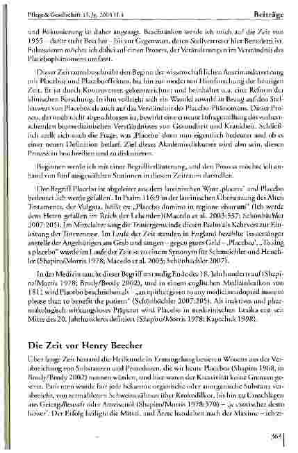 Vorschauseite 2: Placebo im Wandel: von Beecher zu Benedetti