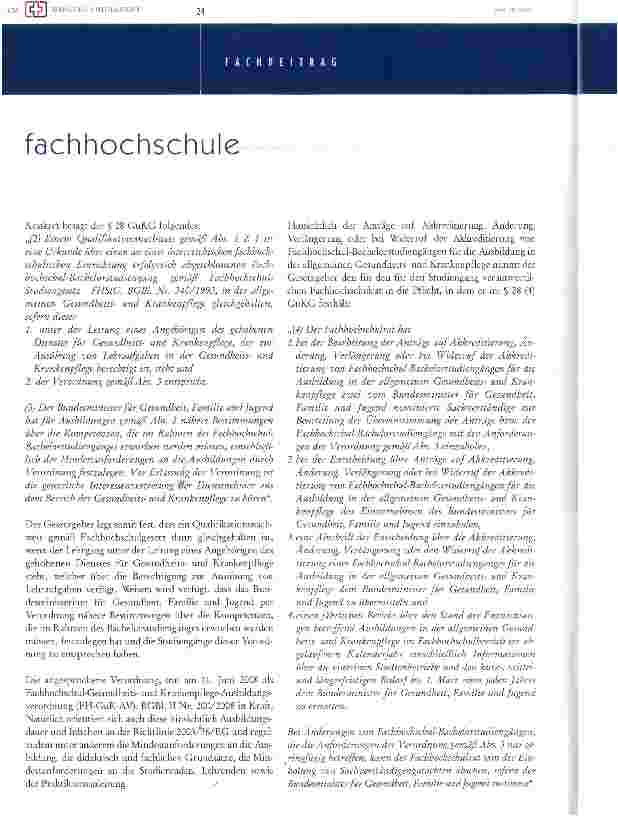 Vorschauseite 2: Status quo der ausbildungin der allgemeinen gesundheitsund krankenpflege