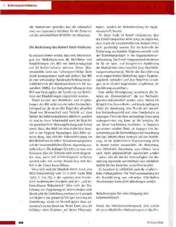 Vorschauseite 5: Das Infektionsschutzgesetz (IfSG) -Wissen für die Praxis