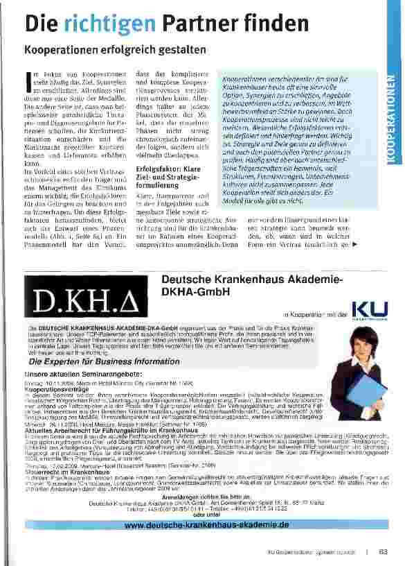 Vorschauseite 1: Die richtigen Partner finden