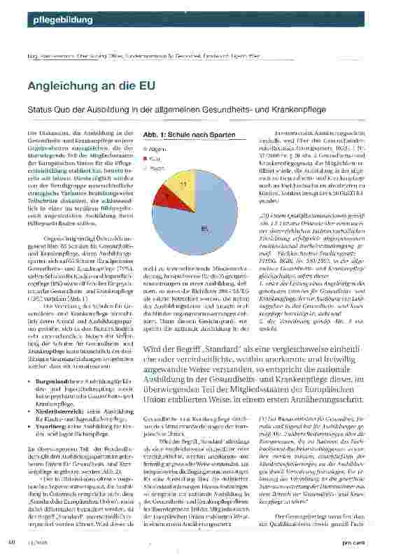 Vorschauseite 1: Angleichung an die EU