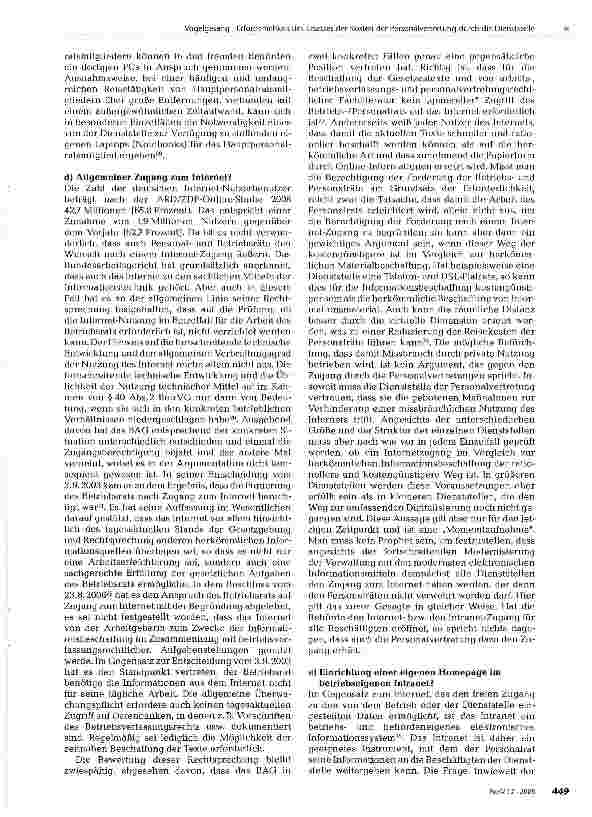 Vorschauseite 6: Erforderlichkeit des Ersatzes der Kosten der Personalvertretung durch die DienststelleEIN DAUERKONFLIKT ZWISCHEN DIENSTSTELLE UND PERSONALVERTRETUNG