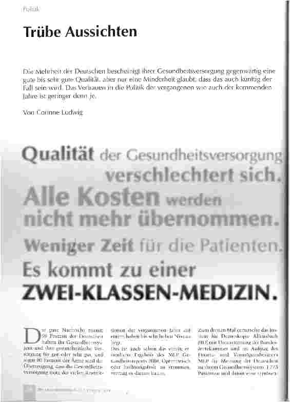 Vorschauseite 1: Trübe Aussichten