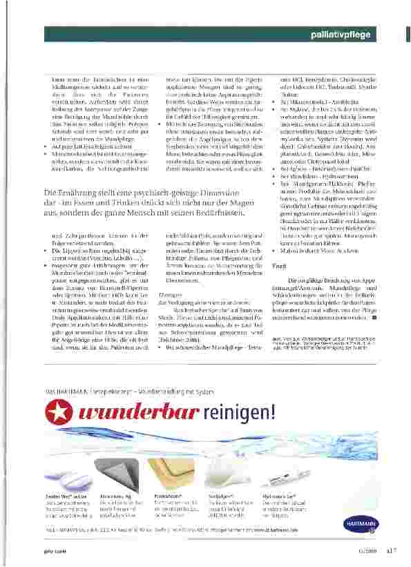 Vorschauseite 4: Die letzte Lebensphase erleichtern Anorexie/Appetitlosigkeit, Schluckstörungen und Mundproblemen