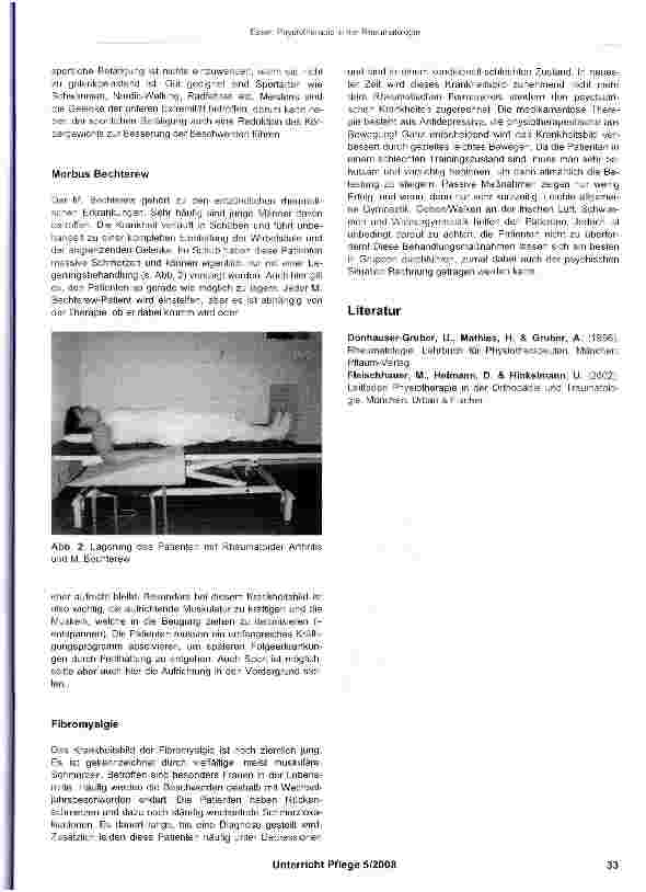 Vorschauseite 4: Physiotherapie in der Rheumatologie