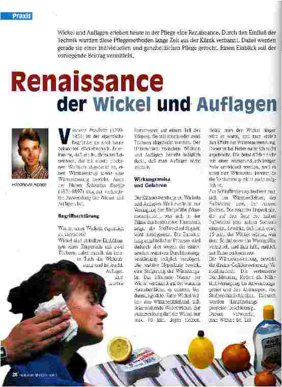 Vorschauseite 1: Renaissance der Wickel und Auflagen