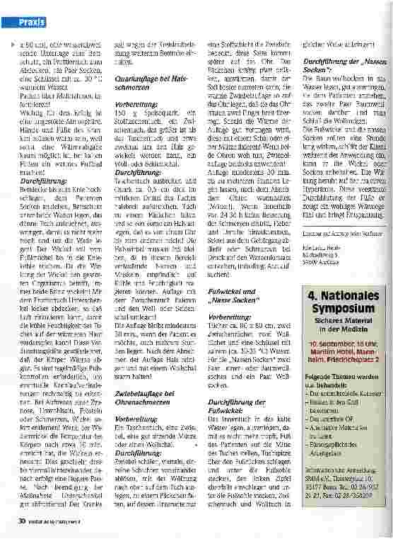Vorschauseite 3: Renaissance der Wickel und Auflagen