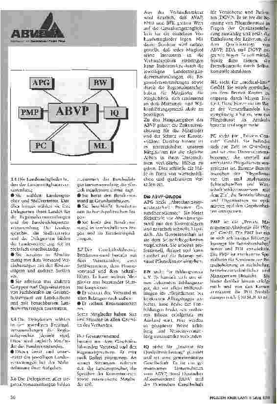 Vorschauseite 2: Die Struktur des Arbeitgeberund BerufsVerbandes Privater Pflege e. V.