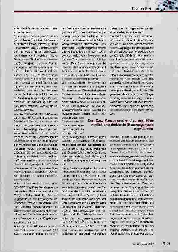 Vorschauseite 2: Case Management symbolische Antwort der Politik auf komplexe sozialpolitische Herausforderungen oder politischer Auftrag zur Weiterentwicklung des Systems?