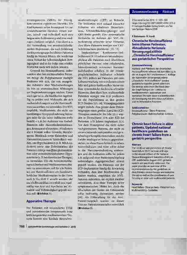 Vorschauseite 2: Chronische Herzinsuffizienz beim älteren Patienten