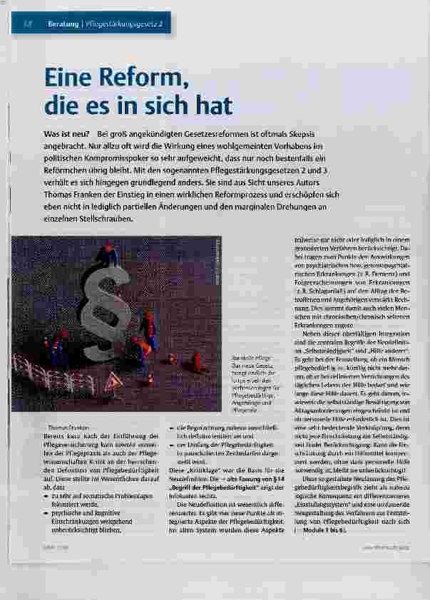 Vorschauseite 1: Eine Reform, die es in sich hat