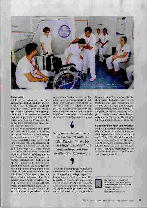 Vorschauseite 4: Kinaesthetics zum Wohl von Patienten und Pflegenden