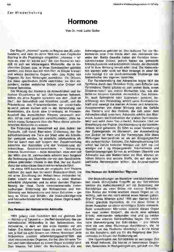 Vorschauseite 1: Hormone