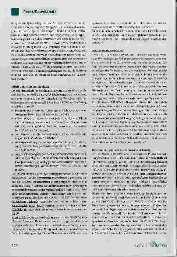 Vorschauseite 3: Informationspflichten der Krankenbei Datenschutzverletzungen
