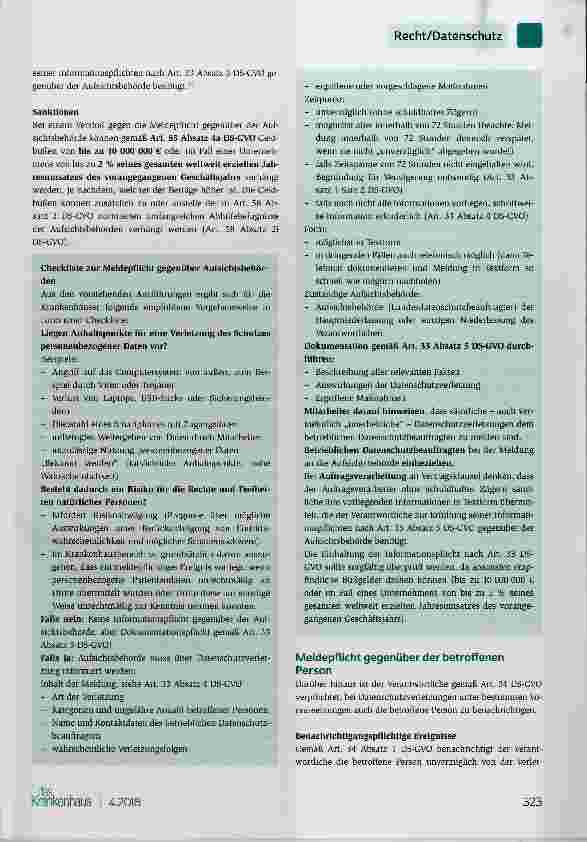 Vorschauseite 4: Informationspflichten der Krankenbei Datenschutzverletzungen