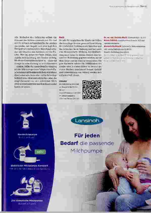 Vorschauseite 4: Das saugschwache Neugeborene Risikofaktor für die Milchbildung?