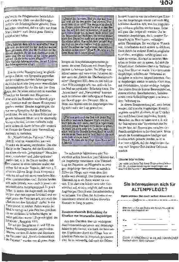 Vorschauseite 5: Chronische Kranke und ihre Angehörigen (3) Beeinflussung von Bewältigungsversuchen