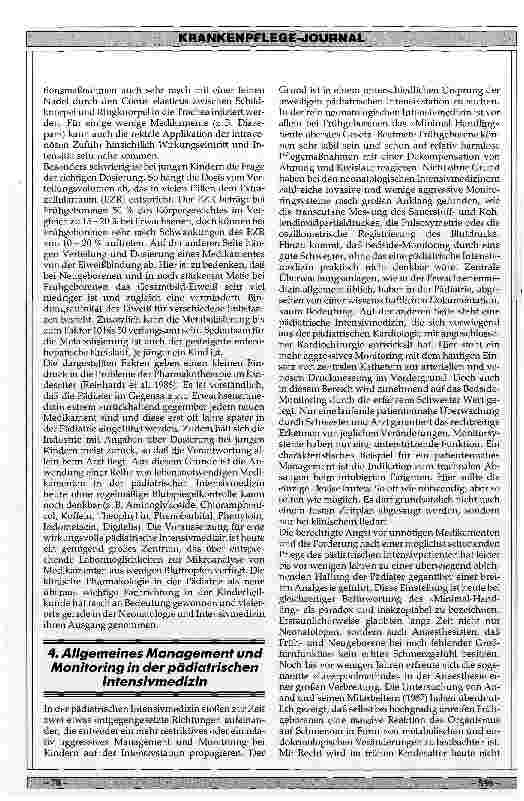 Vorschauseite 4: Tendenzen in der pädiatrischen Intensivmedizin