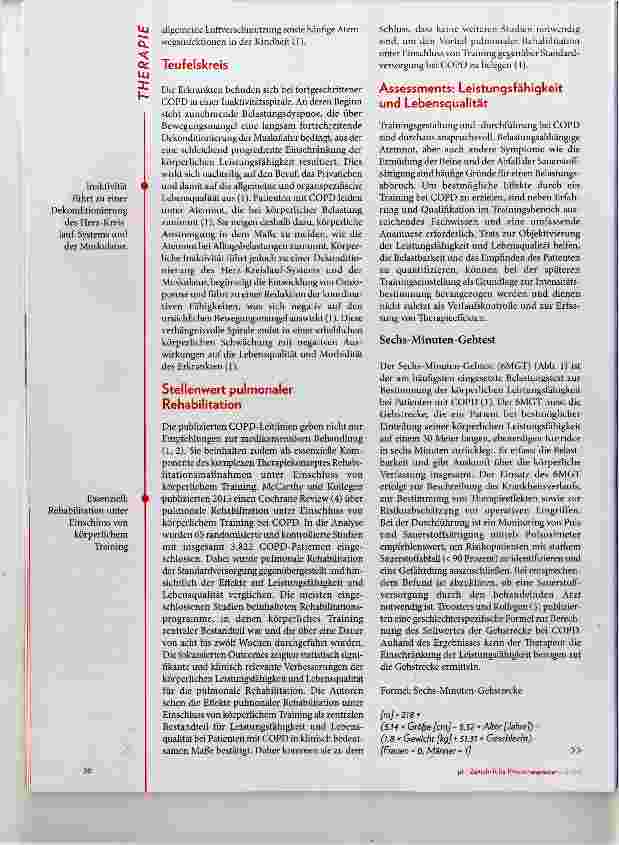 Vorschauseite 3: Physiotherapie und Training bei Patienten mit COPD