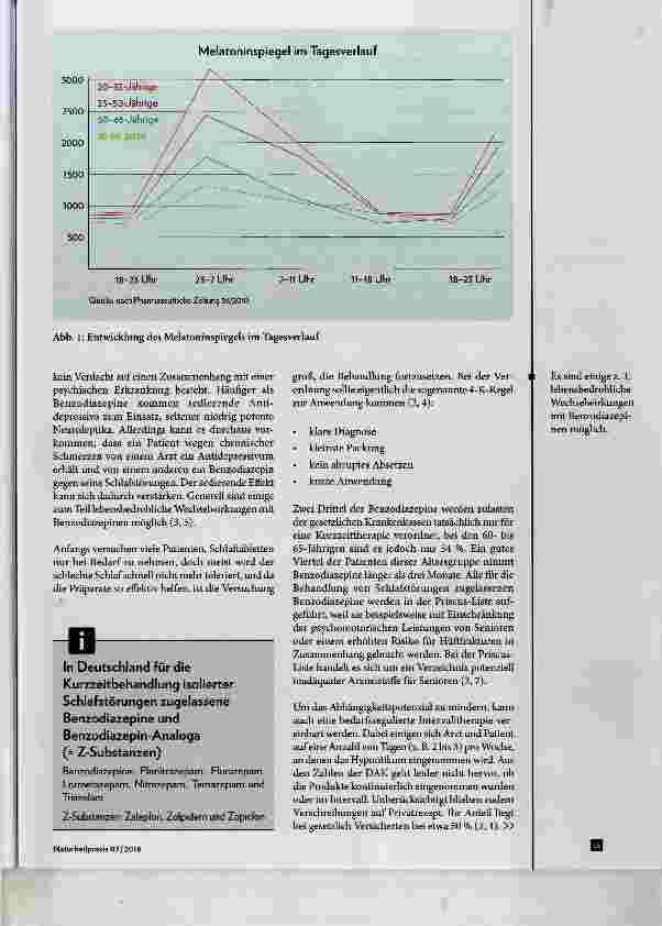 Vorschauseite 2: Benzodiazepine im Alter