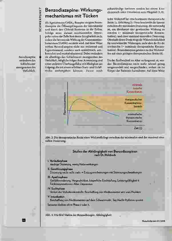 Vorschauseite 3: Benzodiazepine im Alter