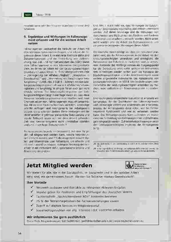 Vorschauseite 6: Empfehlungen des Deutschen Vereins zum Fallmanagement im Jobcenter