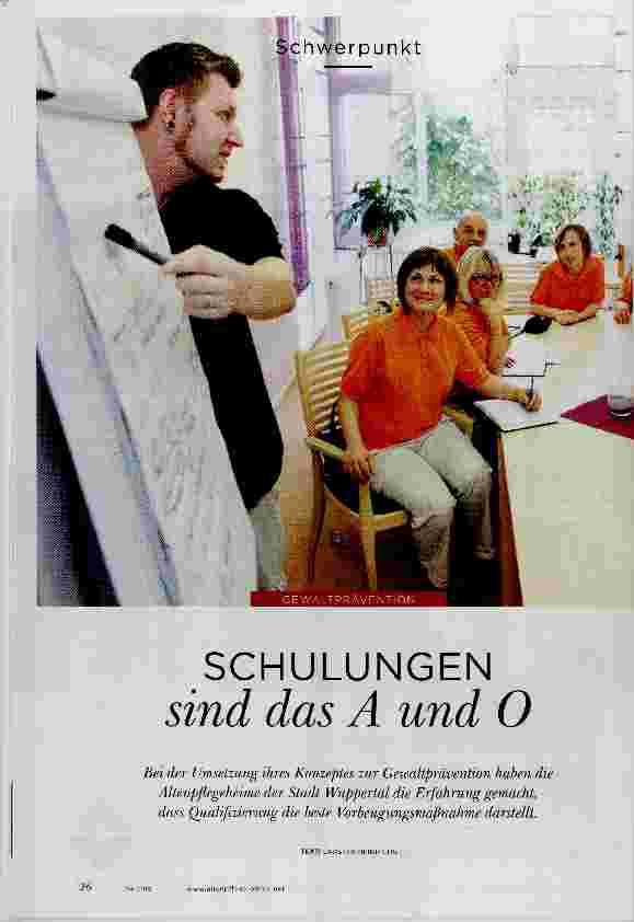 Vorschauseite 1: SCHULUNGEN sind das A und O