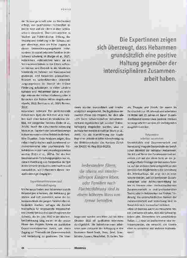 Vorschauseite 2: Interdisziplinäre Zusammenarbeit im Bereich der Frühen Förderung
