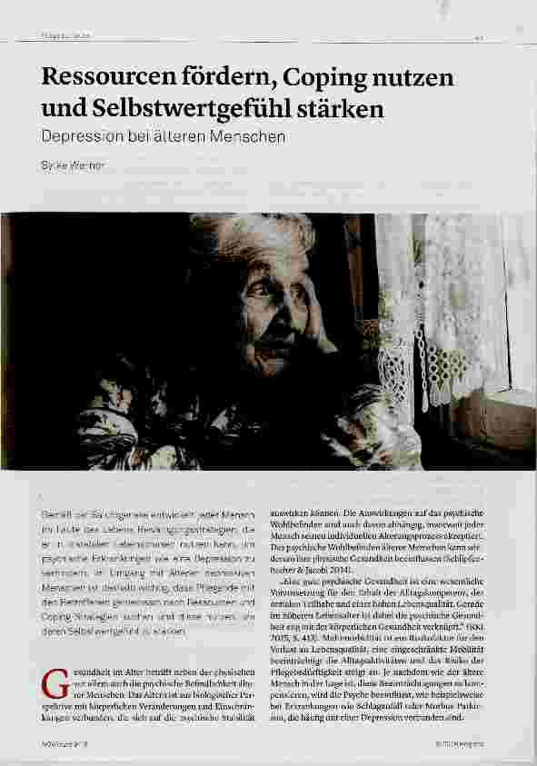 Vorschauseite 1: Ressourcen fordern, Coping nutzen und Selbstwertgefühl stärken