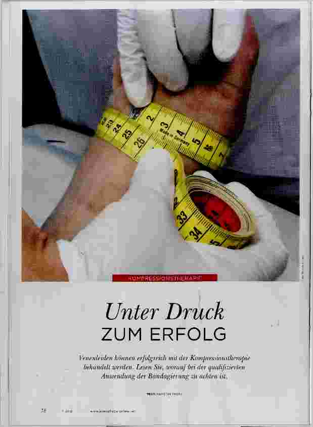 Vorschauseite 1: Unter Druck ZUM ERFOLG