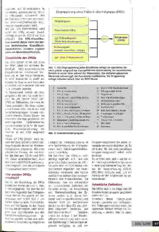 Vorschauseite 2: Sind DRG`s die Alternative zum deutschen Mischsystem? Entgeltsystem basierend auf diagnoseund prozedurenbezog. Fallgruppen