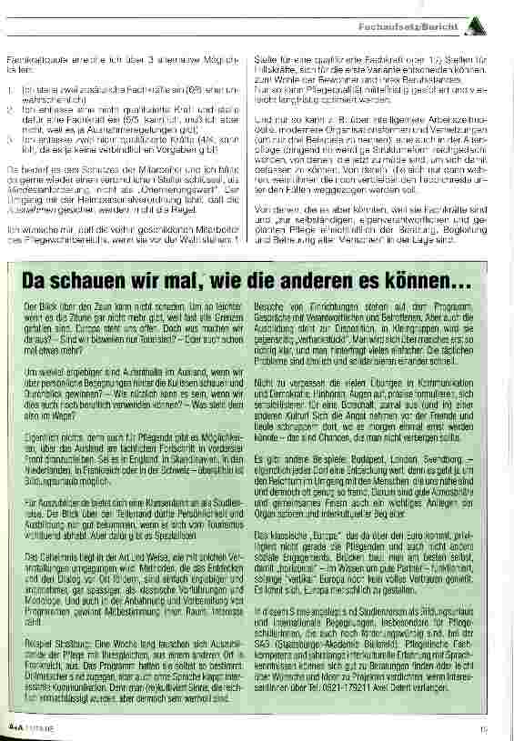 Vorschauseite 6: Heimpersonalverordnung Altenpflege