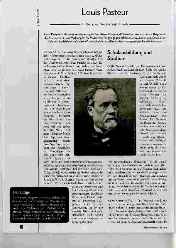 Vorschauseite 1: Louis Pasteur
