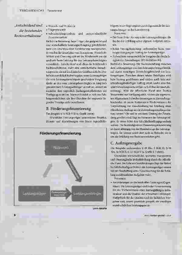 Vorschauseite 2: II. Finanzierungsmodelle für die Erbringung von sozialen Dienstleistungen