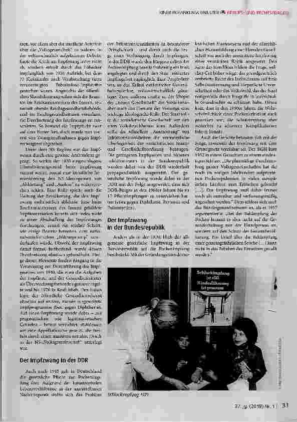 Vorschauseite 2: Die Impfpflicht im Wandel derzeit: Konzepte der Immunisierung seit dem 19. Jahrhundert