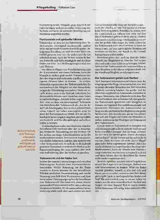 Vorschauseite 2: „Ich hoffe nur noch auf den Tod