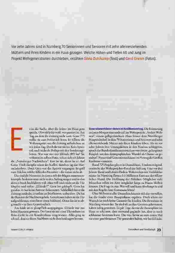 Vorschauseite 2: Wohnen mit der Wahlverwandtschaft