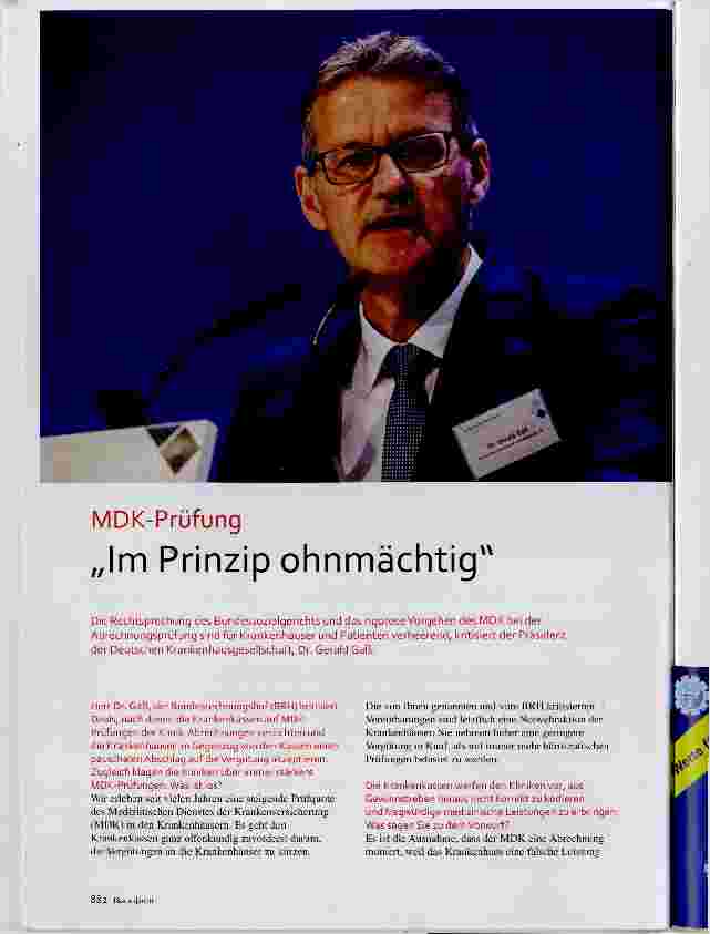 Vorschauseite 1: „Im Prinzip ohnmächtig“