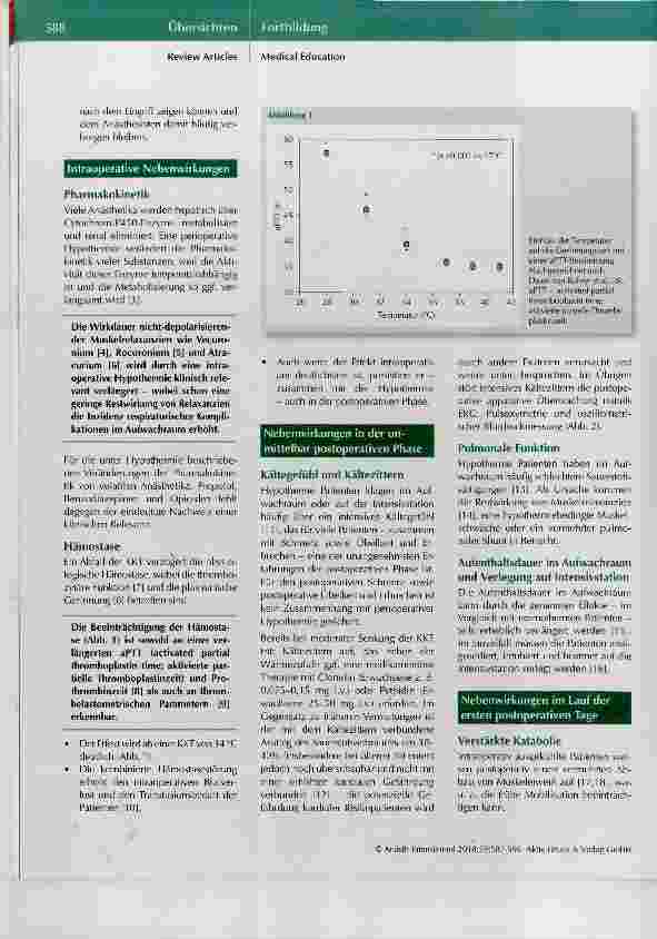 Vorschauseite 2: Perioperativer Erhalt der Körpertemperatur