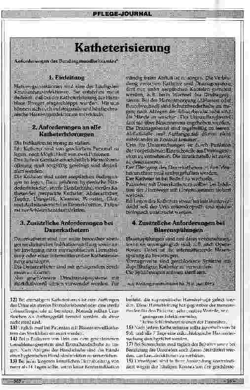 Vorschauseite 5: Prophylaxe transrethraler Katheterinduzierter Harnwegsinfektionen