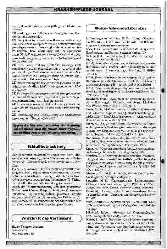 Vorschauseite 6: Prophylaxe transrethraler Katheterinduzierter Harnwegsinfektionen