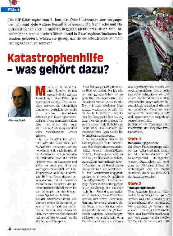 Vorschauseite 1: Katastrophenhilfe - was gehört dazu?