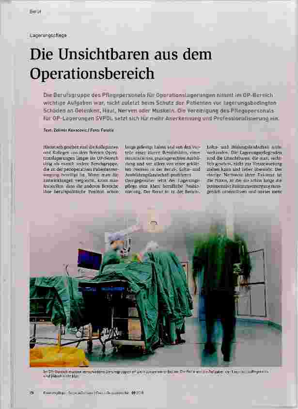 Vorschauseite 1: Die Unsichtbaren aus dem Operationsbereich