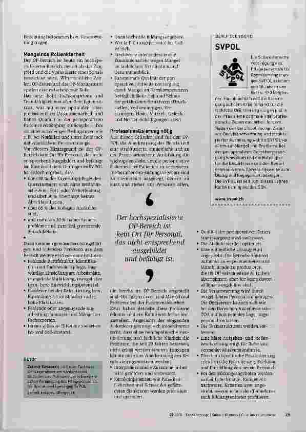 Vorschauseite 2: Die Unsichtbaren aus dem Operationsbereich